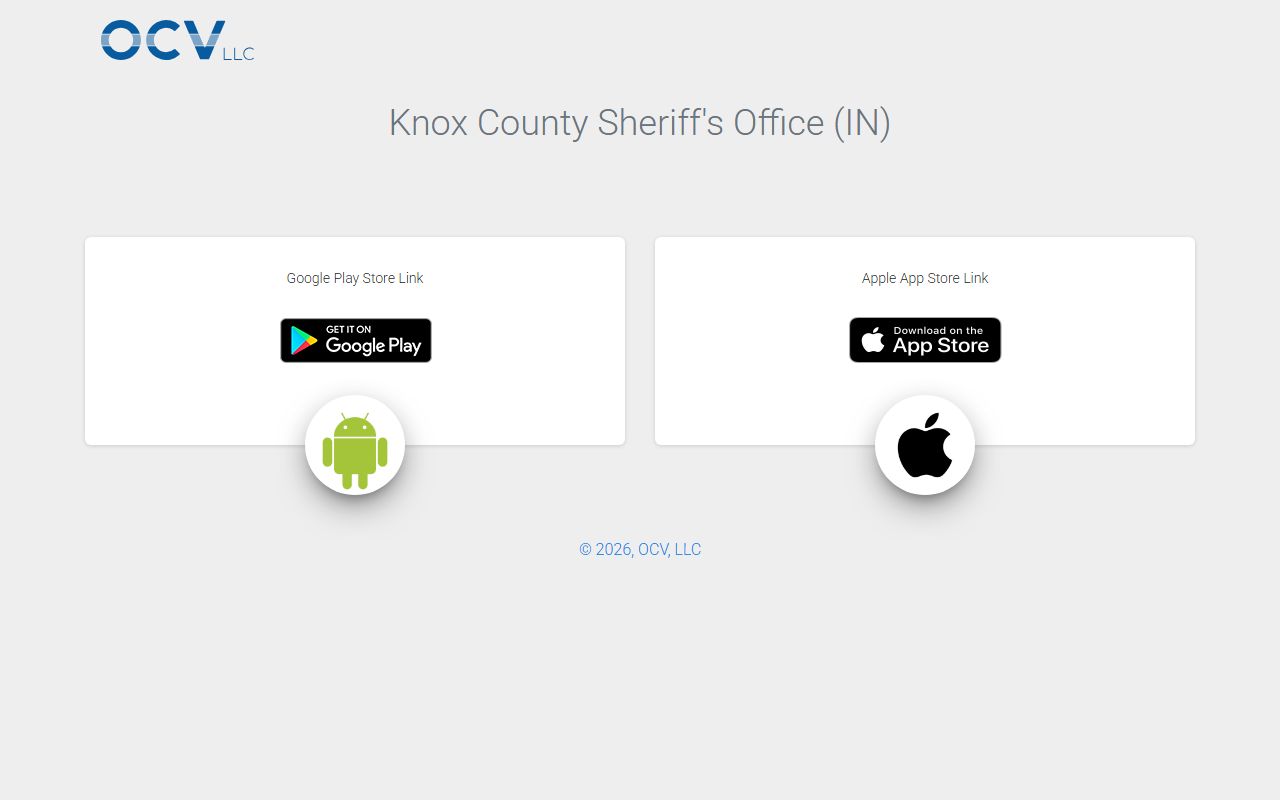 Knox County inmate search sheriff app share link