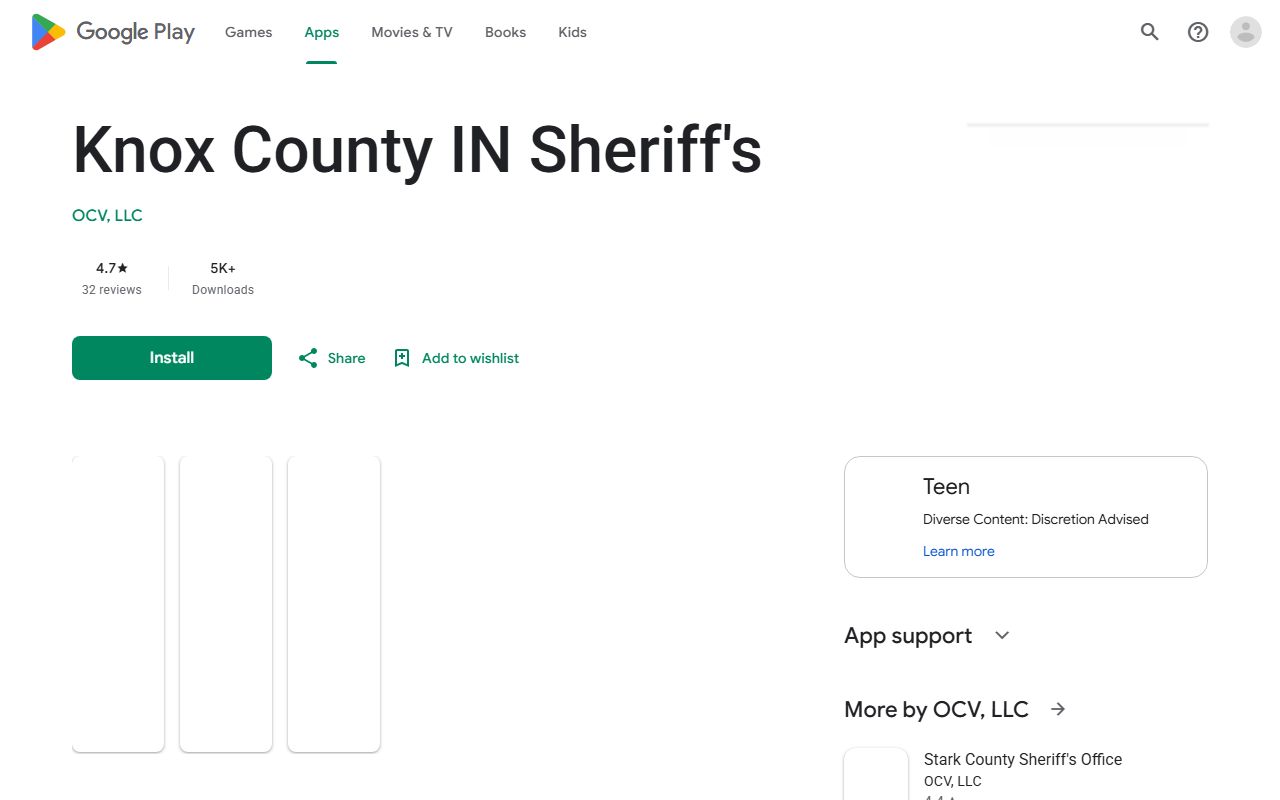 Knox County warrant records sheriff Android app